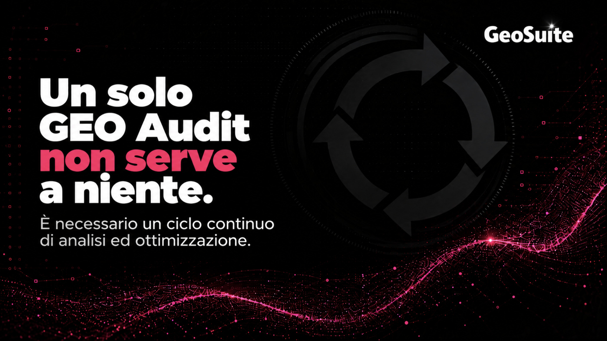 Un audit GEO non basta: serve un ciclo continuo di analisi e ottimizzazione