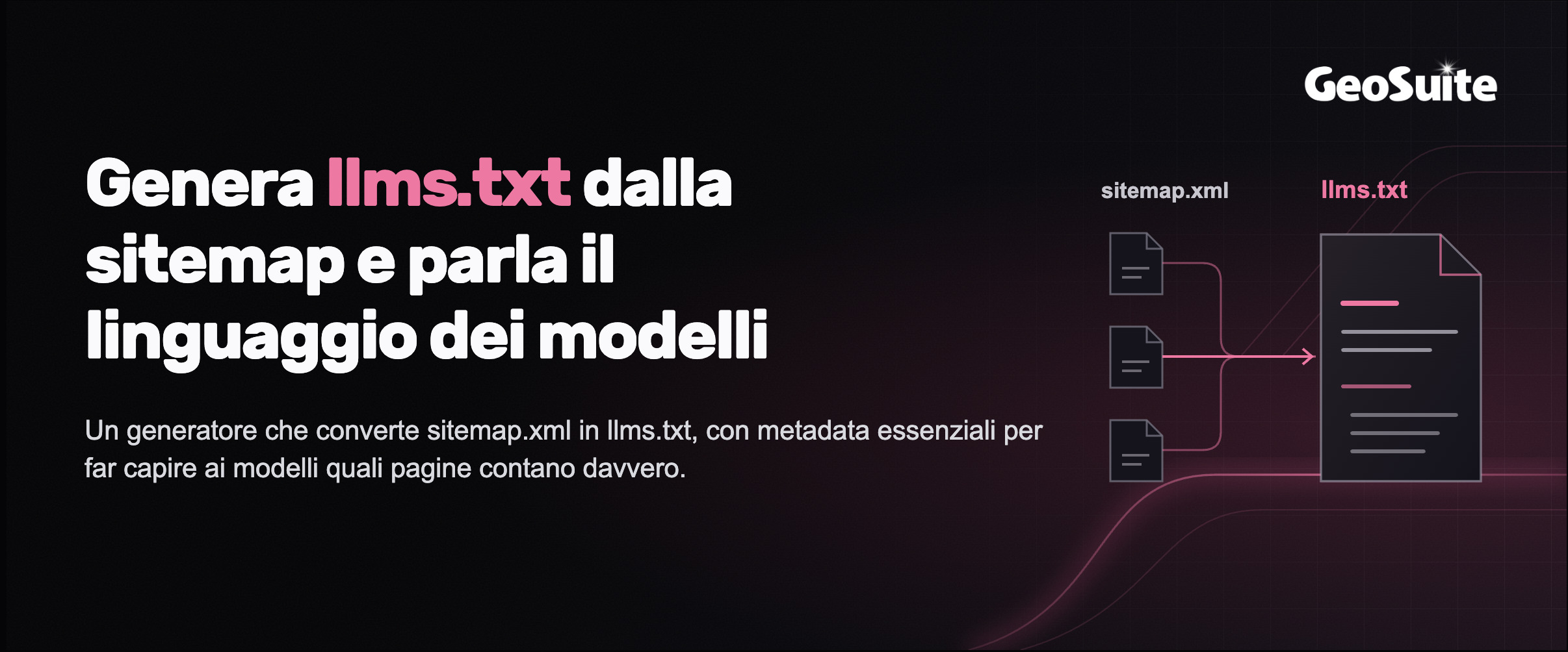 Genera llms.txt dalla sitemap e parla il linguaggio dei modelli